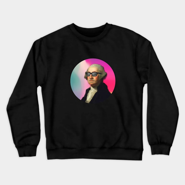 Pop Washington Crewneck Sweatshirt by DavidLoblaw